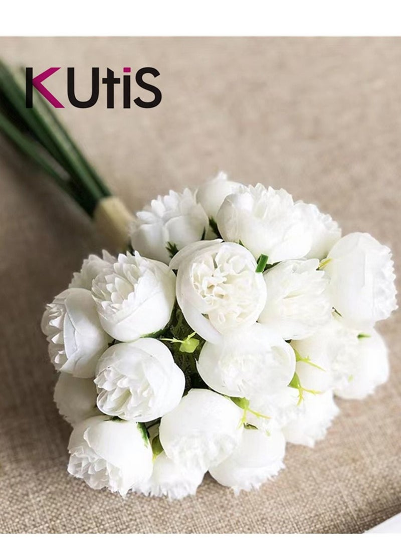 Kutis - 1 Bunch of Artificial Decorative Flowers Wedding Home Decoration 18 x 28 cm - Image 1