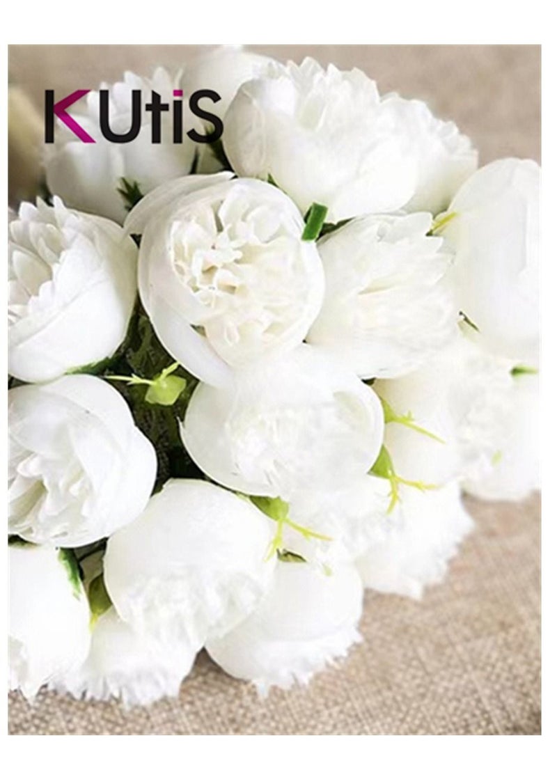 Kutis - 1 Bunch of Artificial Decorative Flowers Wedding Home Decoration 18 x 28 cm - Image 1