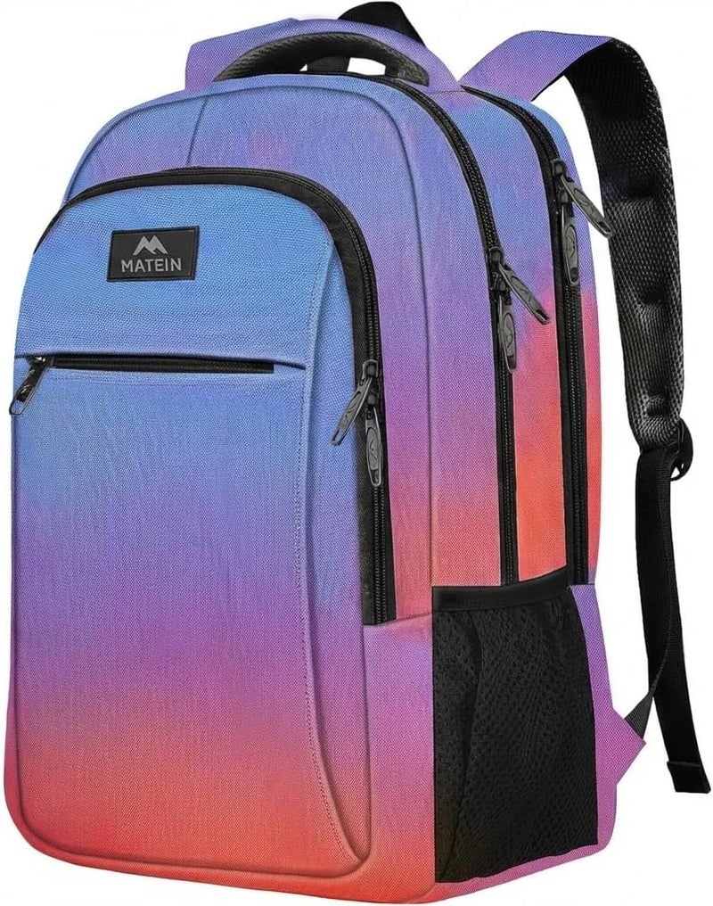 MATEIN Trendy varied sizing alternatives Fashion Laptop Backpack, Slim Sturdy Travel Laptops Backpack with USB Charging Port, Anti Theft Water Resistant College Computer Bag Gift for Men & Women Fits 15.6 Inch Notebook Precision processed material - Image 3