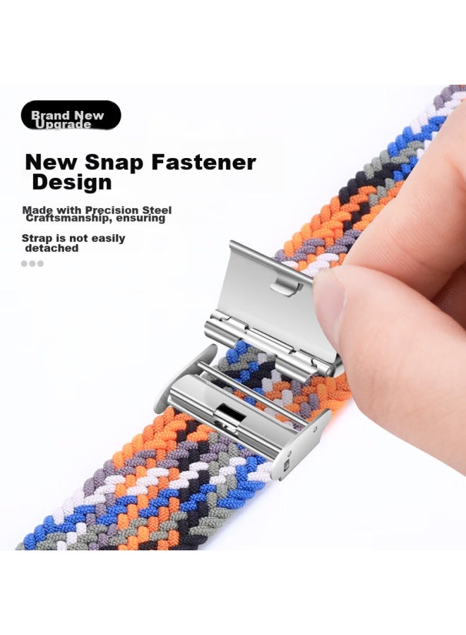 Bho Suitable For Apple Watch Band, Apple Watch S10/ultra2/s9/se Nylon Braided Loop Strap, Iwatch S8/7/6/5/4 Buckle Watch Band - Image 4
