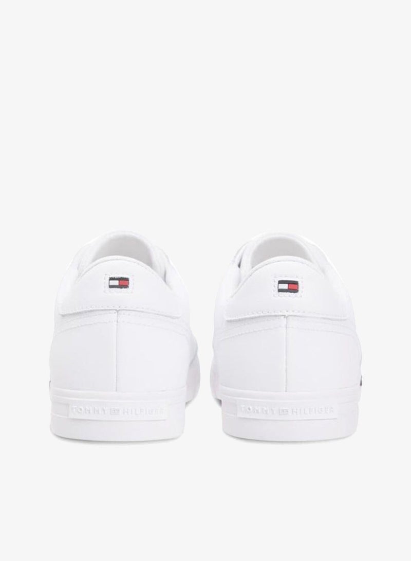 TOMMY HILFIGER Signature Midsole Lace-Up Sneakers With Leather - Image 3