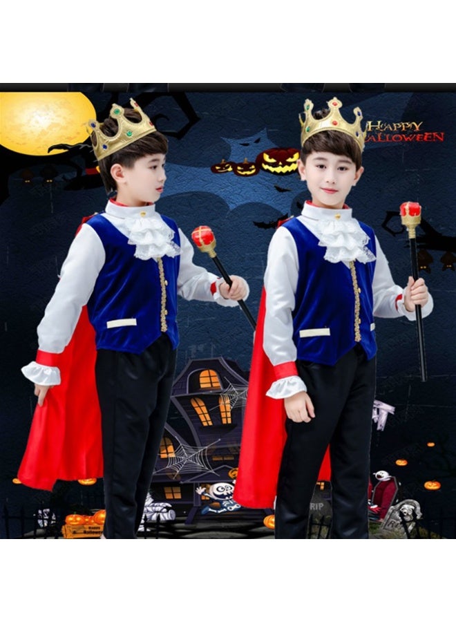 NIBEMINENT Prince costume, children's Halloween boy costume, king costume, performance costume