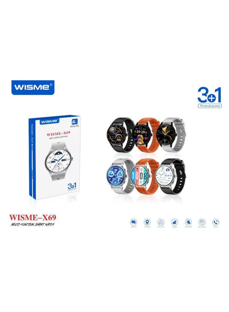 WISME WATCH X69 – Stylish Smartwatch with Bluetooth Calling & Advanced Fitness Tracking - Image 2
