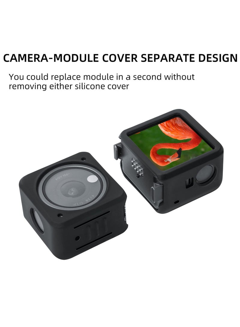 SYOSI Protective Cover for DJI ACTION 2, Split-Type Silicone Case Scratch-Proof Sleeve for ACTION 2 Dual-Screen Combo Camera Accessories (Power Version)  - Image 5