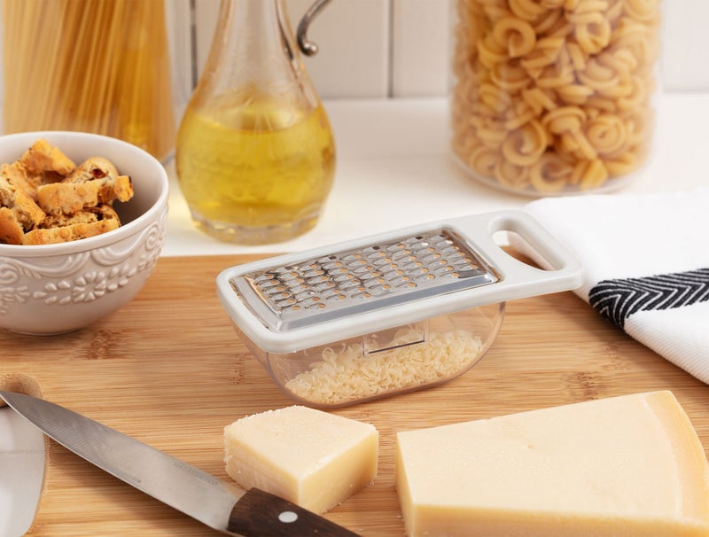 Madame CoCo Garlic and Cheese Grater with Chamber - Soft Ecru  - Image 1
