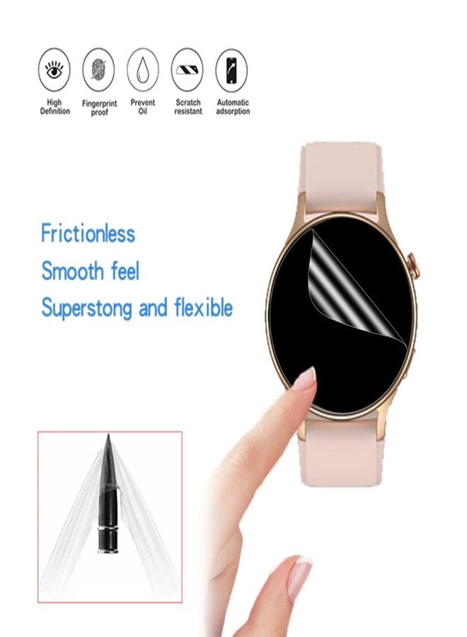 MIHENCE Screen Protector for AR-01 / GTX18 Smart Watch, TPU HD Protective Film Compatible for Fitpolo 1.3" Smartwatch/Compatible for aeac 1.32'' Smart Watch (6 PCS) - Image 5