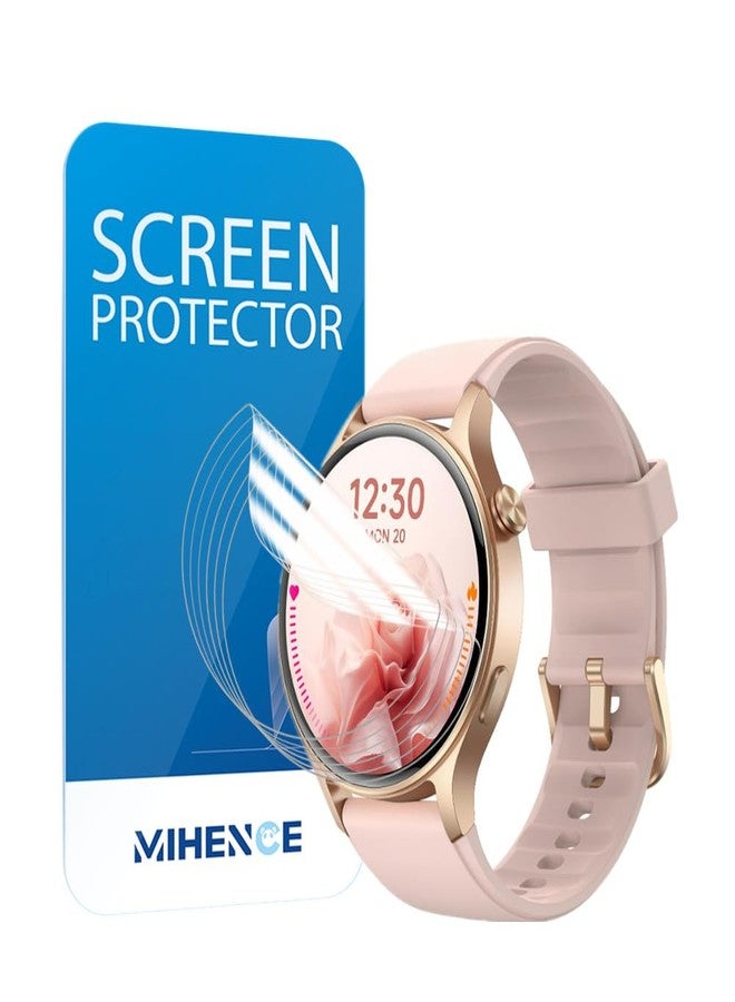 MIHENCE Screen Protector for AR-01 / GTX18 Smart Watch, TPU HD Protective Film Compatible for Fitpolo 1.3" Smartwatch/Compatible for aeac 1.32'' Smart Watch (6 PCS) - Image 1