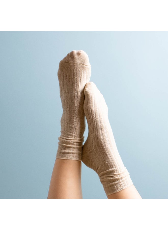 Prickly Pear Ribbed Crew Boot Sock  - Image 2