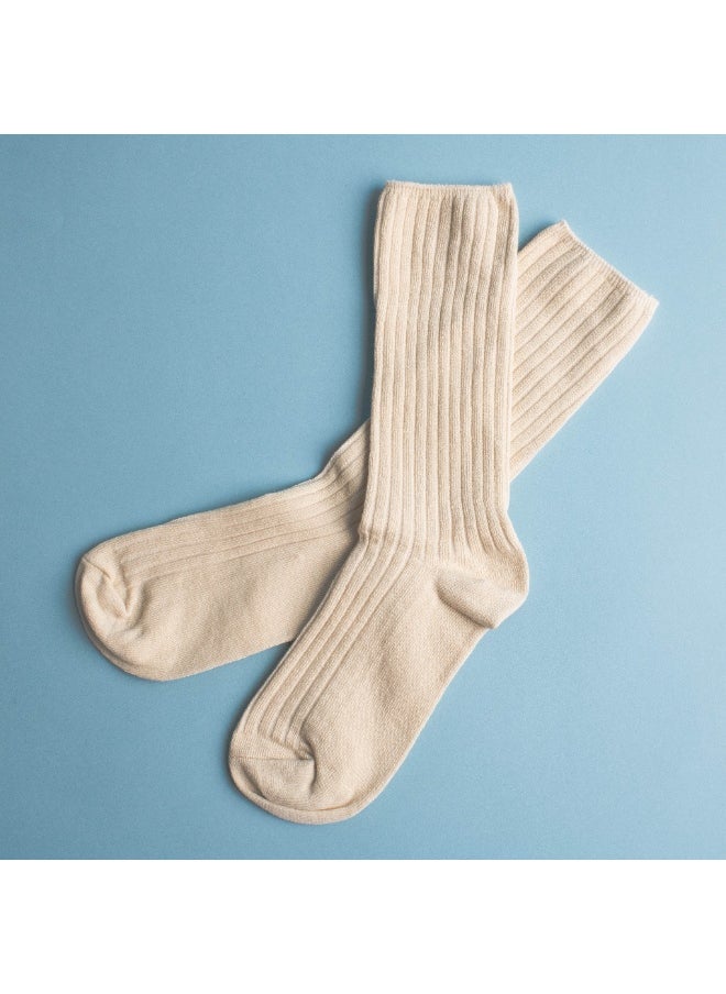 Prickly Pear Ribbed Crew Boot Sock  - Image 3