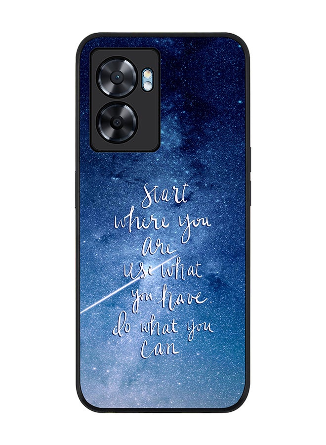 Stylizedd Rugged Black edge case for Oppo A77 5G / Oppo A57 5G, Slim fit Soft Case Flexible Cover - Start, Use, Do - Image 1