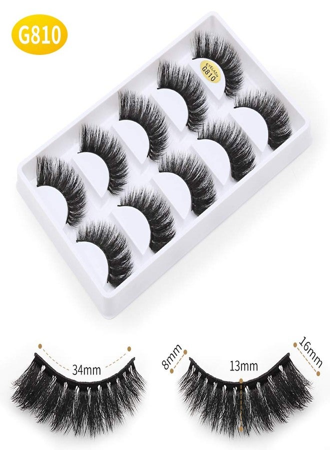 Vayator →Vayator 10 Pairs/Set 3D Mink Lashes Natural False Eyelashes Dramatic Volume Fake Lashes Makeup Eyelash Extension Silk Eyelashes (G810) - Image 3