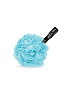 Fabskin Luxury Bath Loofah Duo Pack - Loofah Sponge And Loofah Brush With Plastic Handle | Loofah For Bathing For Women & Men | Bath Brush Body Back Scrubber For Bathing (Blue And White)  - Image 4