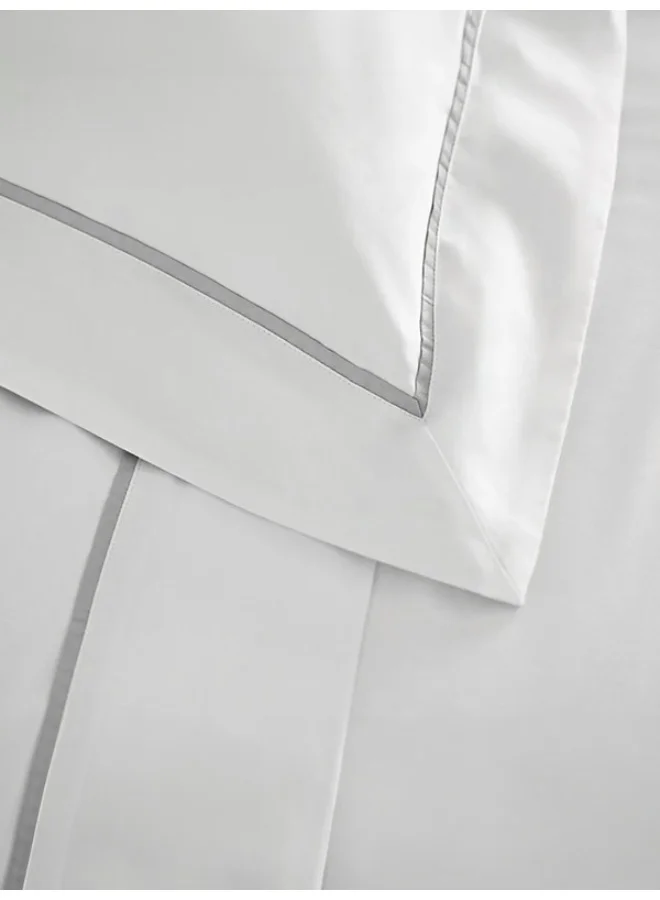 MULBERRY LIVING 100% Cotton - 1000Tc Bedsheet Set King Size (274 X 274  Cms) Flat Bedsheet With 2 Pillow Covers (46 x 69 Cm) - White