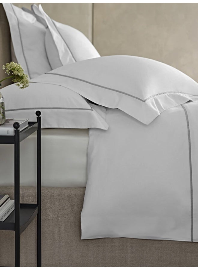 MULBERRY LIVING 100% Cotton - 1000Tc Bedsheet Set King Size (274 X 274  Cms) Flat Bedsheet With 2 Pillow Covers (50X75 Cm) - White - Image 2