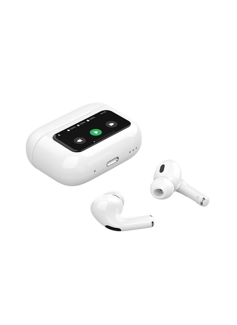 Goaltage - HP05 SmartTune True Wireless HeadPhones with ANC and ENC Technology, Siri and Google Voice Assistant, and Intuitive Controls - White - Image 1