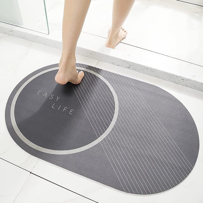 SUPER ABSORBENT SHOWER MAT QUICK DRYING BATHROOM RUG NONSLIP ENTRANCE DOORMAT NAPA SKIN FLOOR BATH MAT HOME CARPET 40 X 60 CM