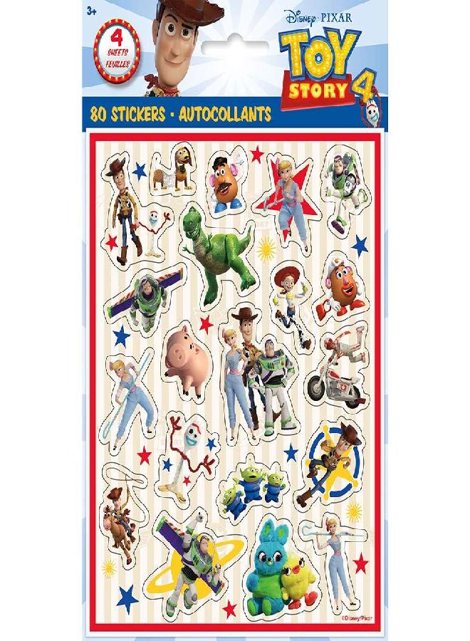 Unique Multicolor Disney Toy Story 4 Sticker Sheets (4 Count) - Perfect Party Favors, Custom Creations, Collectible Treats, Essential for Toy Story Fans of All Ages - Image 5