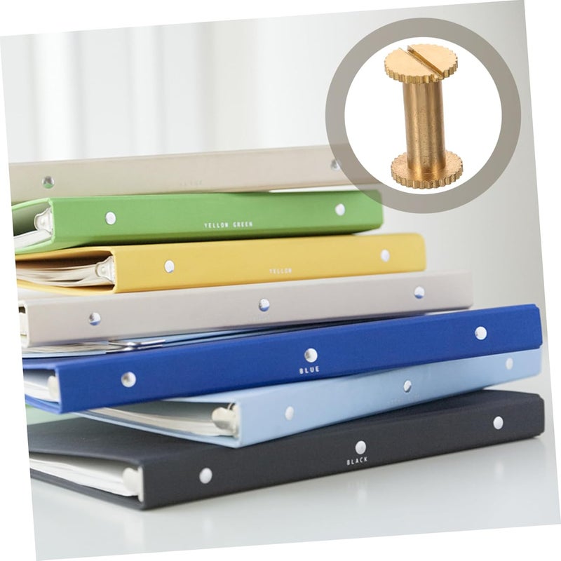 Gatuida 10pcs Rivets and Screw Posts for Leather Binding Locking Screws for Photo Albums and Account Books Easy to Use Each - Image 3