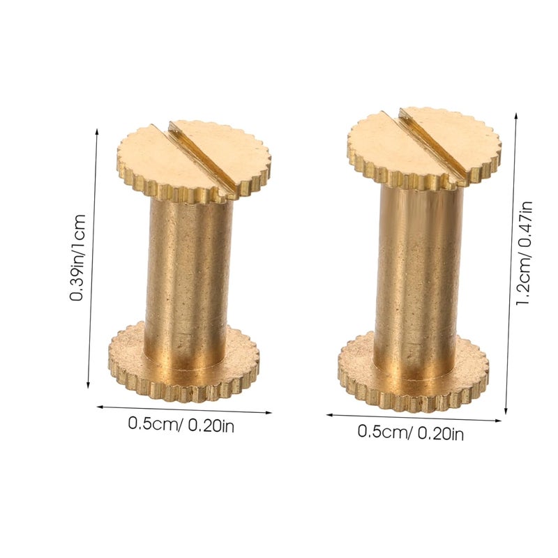 Gatuida 10pcs Rivets and Screw Posts for Leather Binding Locking Screws for Photo Albums and Account Books Easy to Use Each - Image 4