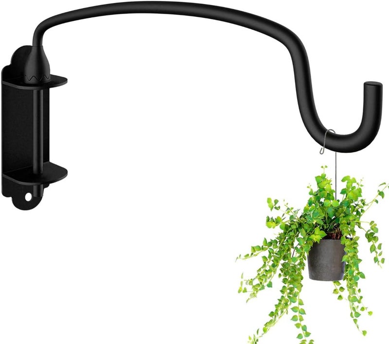 Garkup Plant Hooks, Heavy Duty Plant Hanger Bracket Wall Mounted Hooks for Hanging Bird Feeder, Flower Bracket, Anti Rust Metal Lanterns 12 Inches - Image 1