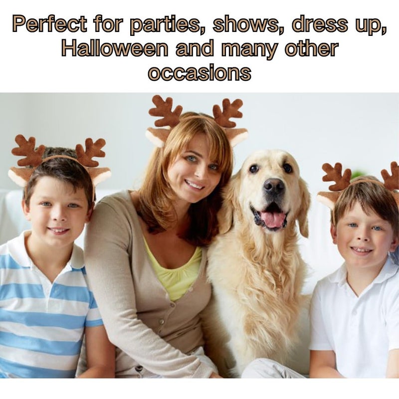 DaliDali Store Deer Antlers headband, Reindeer Antlers Headband, Christmas Headbands for Women Reindeer Ears, Fashion Hairband for Adult Beauty Makeup Face Washing - Image 5