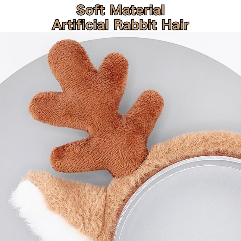 DaliDali Store Deer Antlers headband, Reindeer Antlers Headband, Christmas Headbands for Women Reindeer Ears, Fashion Hairband for Adult Beauty Makeup Face Washing - Image 4