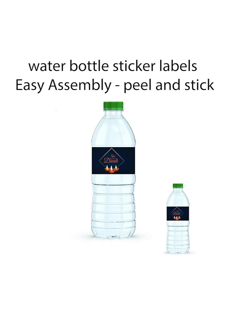 Diwali Water Bottle Sticker Labels For Diwali Celebration Festival Of Light Party Diwali Stickers-Set Of 20 Pcs - Image 3