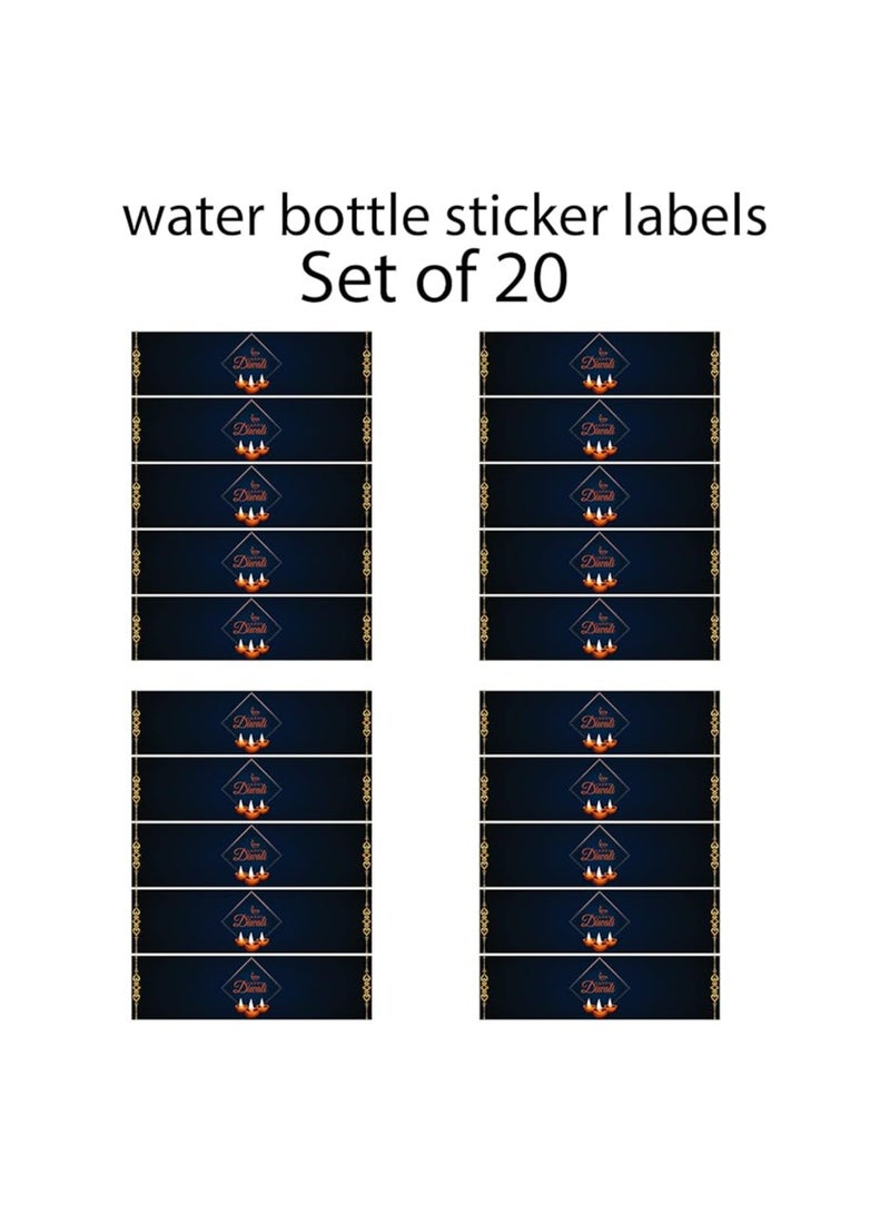 Diwali Water Bottle Sticker Labels For Diwali Celebration Festival Of Light Party Diwali Stickers-Set Of 20 Pcs - Image 4