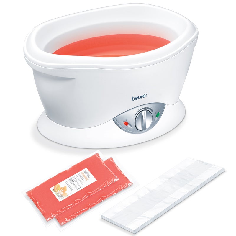Beurer MP 70 Paraffin Wax Bath | For supple & soft skin on your hands, feet and elbows | Promotes deeper absorption of moisture and nutrients| Includes 2 x 450g of scented paraffin wax + plastic foils - Image 1