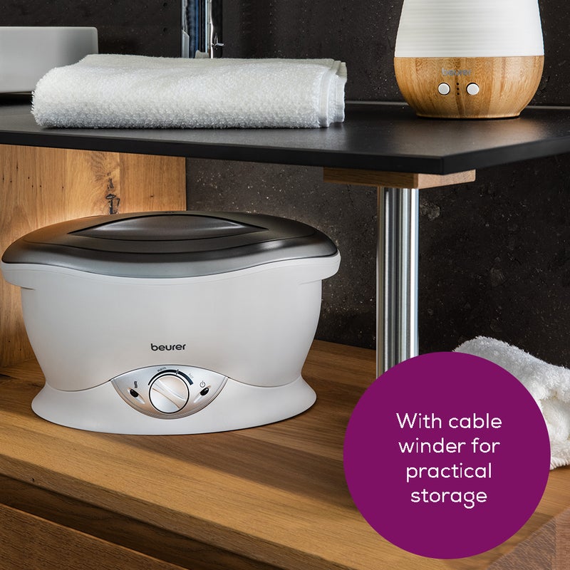 Beurer MP 70 Paraffin Wax Bath | For supple & soft skin on your hands, feet and elbows | Promotes deeper absorption of moisture and nutrients| Includes 2 x 450g of scented paraffin wax + plastic foils - Image 4