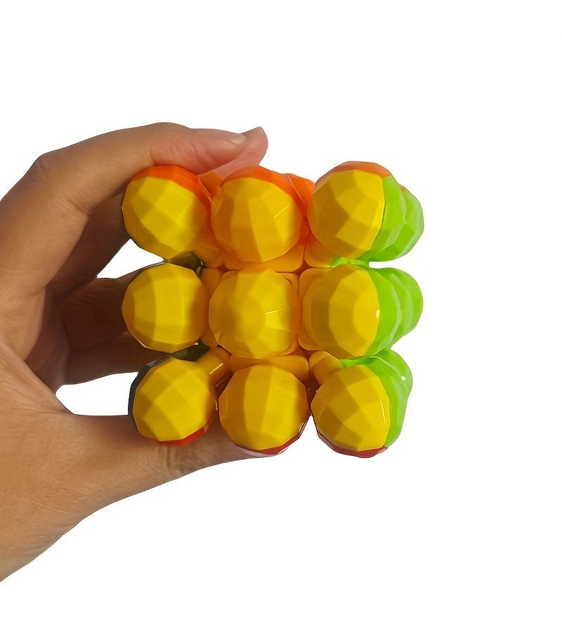 Round Diamond Ball 3x3 Stickerless Magic Cube Puzzle - Image 4