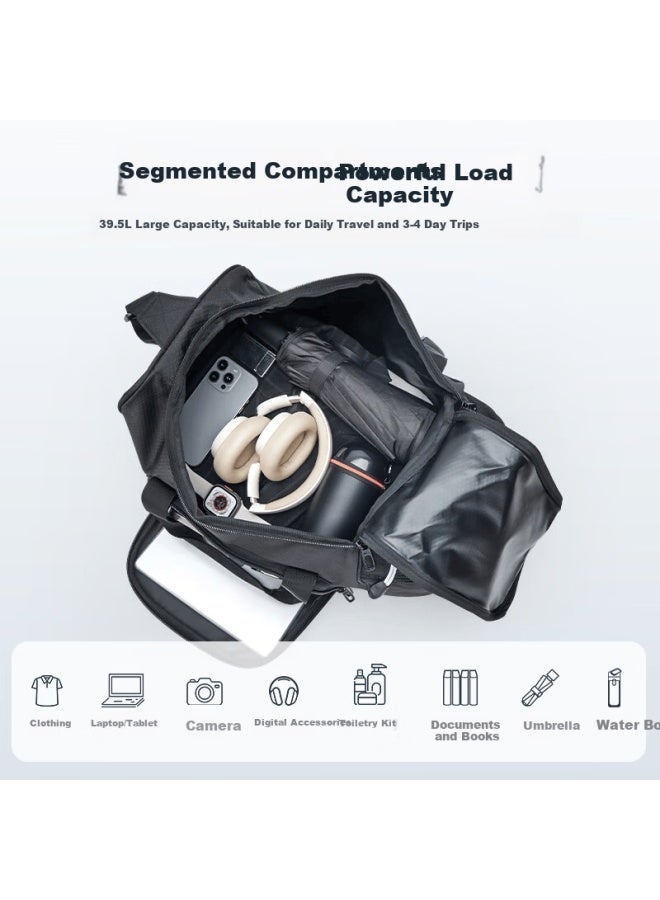 High Sierra Crossbody Sports Gym Bag Large Capacity Men's Luggage Water-resistant Lightweight Shoulder Handheld Travel Bag - Image 1