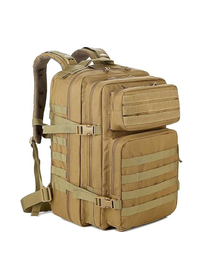 MVAQKLM  45L Military Tactical Backpack for Men and Women, Waterproof Large Army 3 Day Assault Pack Molle Bag Shoulder Backpacks for Outdoor Traveling Camping Hiking Trekking  - Image 1