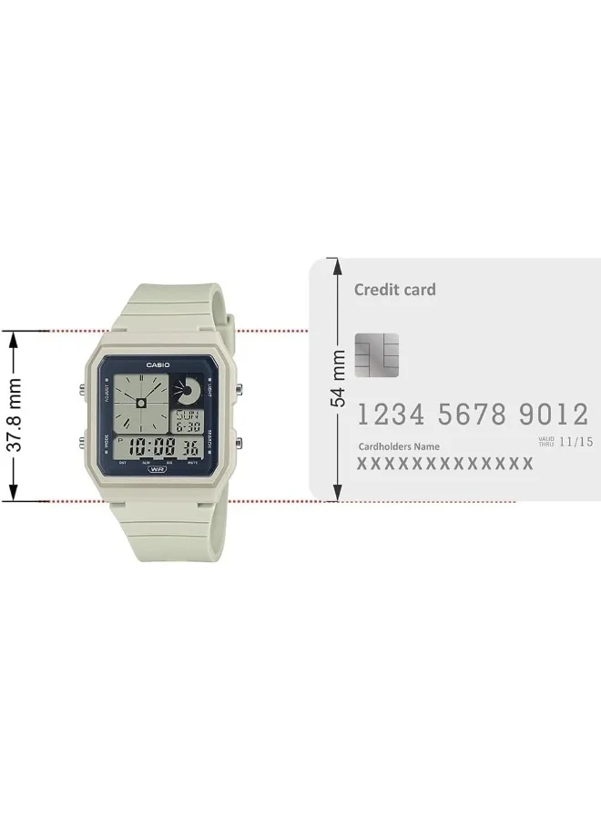 CASIO Men's Resin Digital Watch LF-20W-8ADF - 33.7 mm