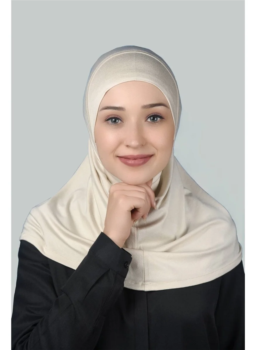 التوبة Ready-made Hijab Practical Scarf Hijab Hijab - Prayer Cover - Cream