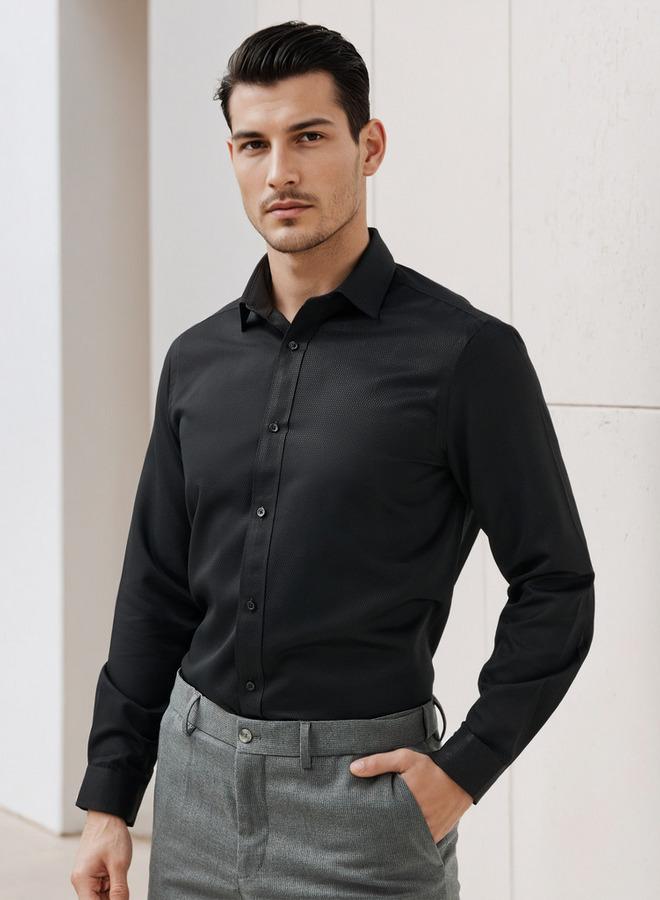 Splash FAV Regular Fit Dobby Formal Shirt - Image 1