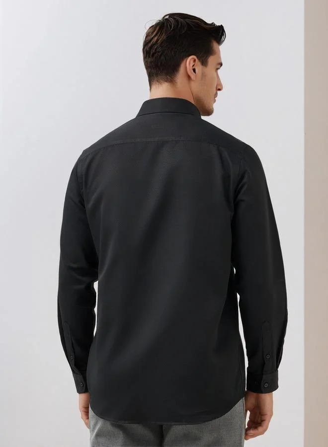 Splash FAV  Regular Fit Dobby Formal Shirt for Men | Best Price UAE