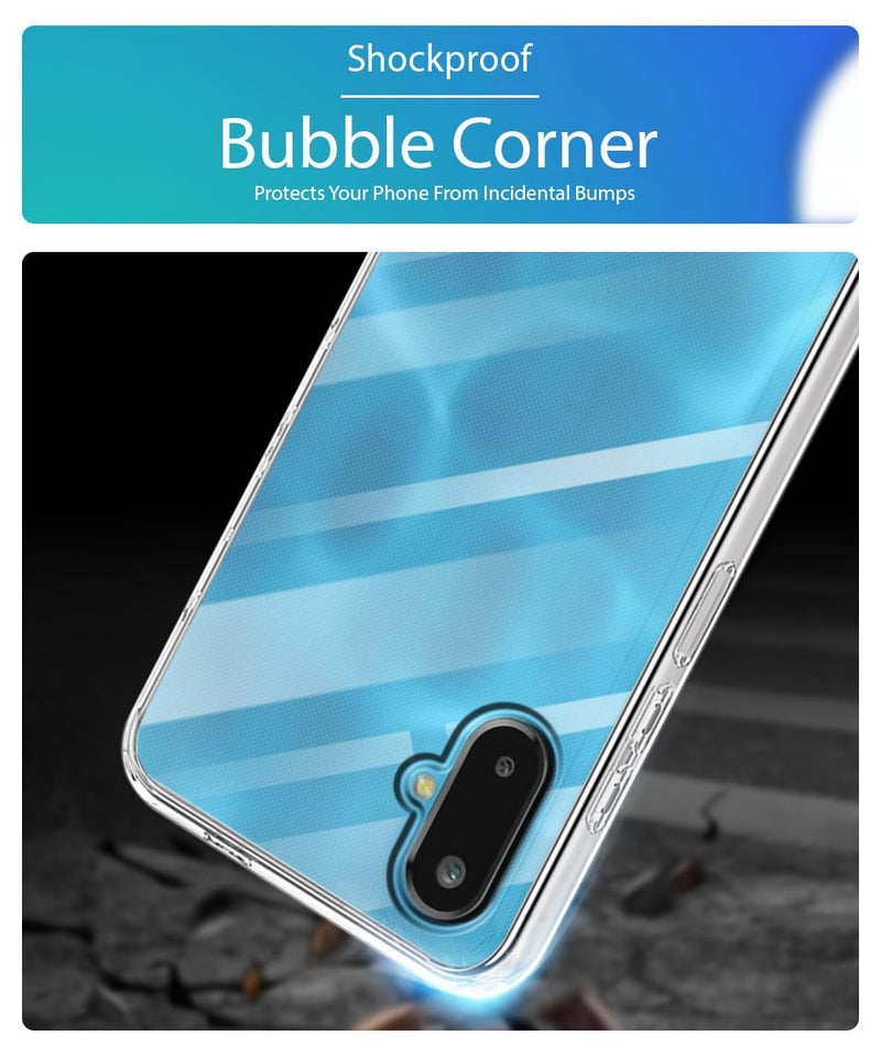 WOW IMAGINE Transparent Back Cover Case for Samsung Galaxy M06 5G | Galaxy F06 5G | Raised Bumps for Full Device & Camera Protection Shockproof TPU Silicone Back Case Mobile Cover – Transparent - Image 4