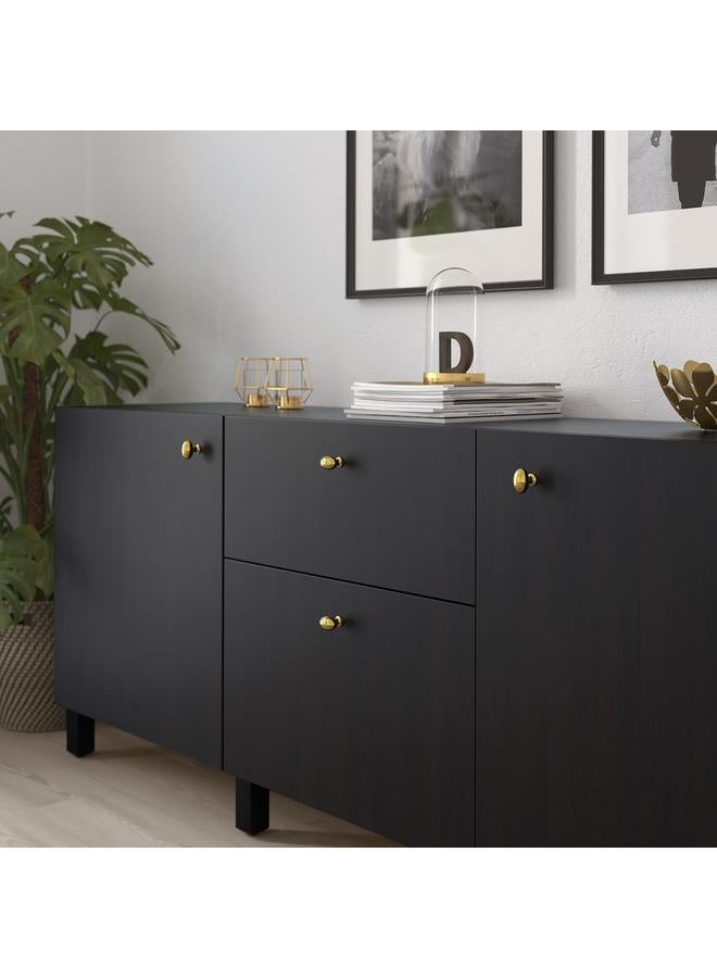 Zaboon Knob, brass-colour, 35 mm - Image 3