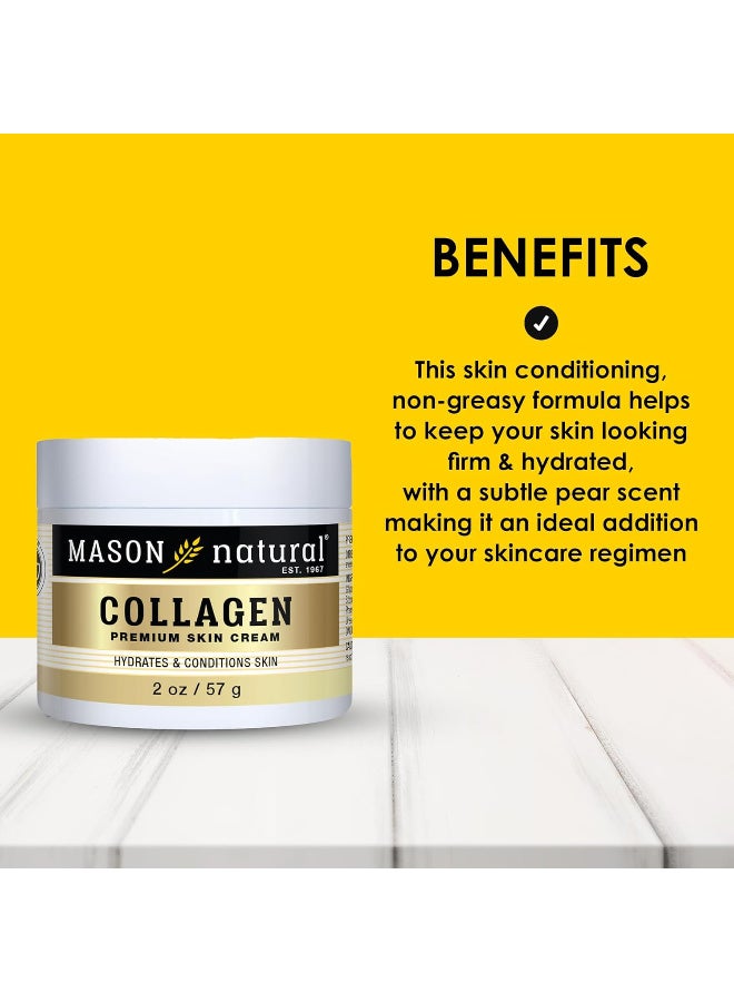 Mason Natural Mason Collagen Beauty Cream Made with 100% Pure Collagen Promotes Tight Skin Enhances Skin Firmness 2 OZ. Jar PACK of 1 - Image 4