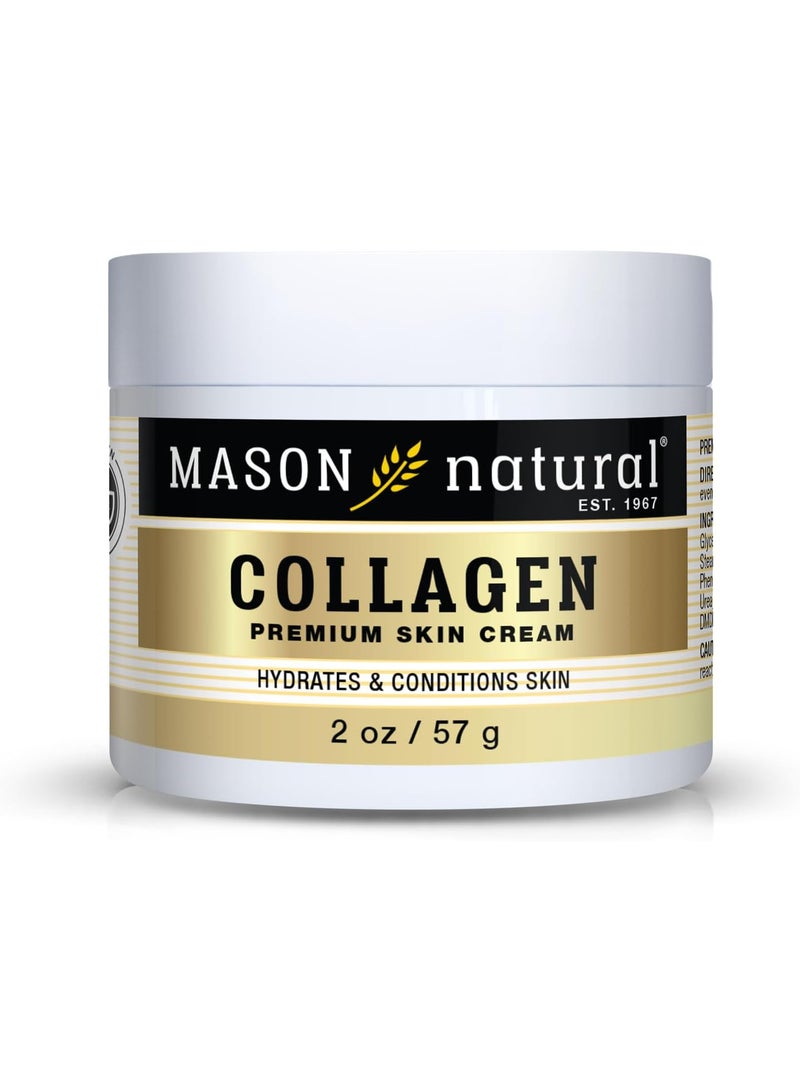 Mason Natural Mason Collagen Beauty Cream Made with 100% Pure Collagen Promotes Tight Skin Enhances Skin Firmness 2 OZ. Jar PACK of 1 - Image 1
