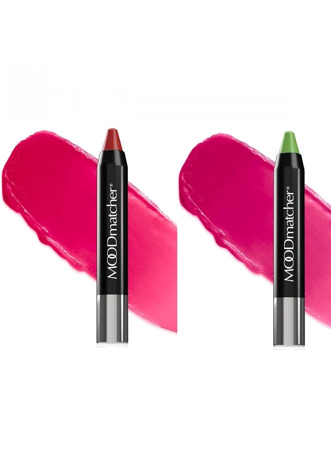 MOODmatcher Lux Twist Lipstick Set Green + Red 2-Piece  - Image 1