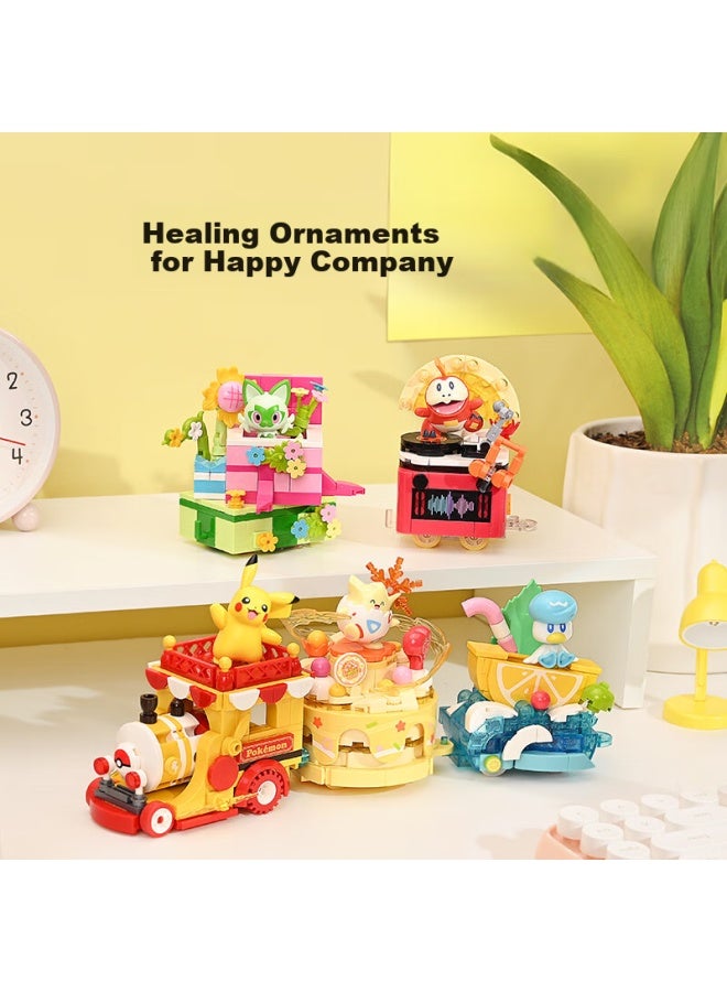 Keeppley Pokemon Party Parade Car Building Block Toy Decoration, Girl's Birthday Gift, Poke Ball Cake Car - Image 3
