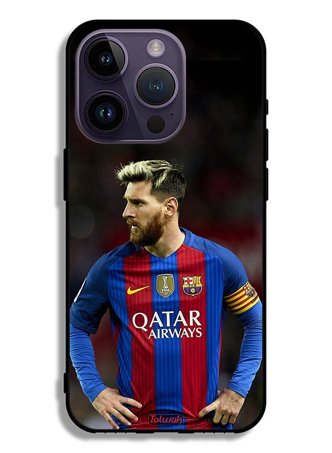 Tolwak Apple iPhone 14 Pro Protective Case Messi Barcelona - Image 2