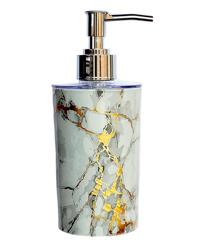 Lineo Blossom Liquid Soap Dispenser Chrome Pump Sanitizer Dispenser Lotion Shampoo Dispenser Handwash Bottle with Pump for Bathroom and Kitchen Soap Dispenser for Wash Basin Multicolor