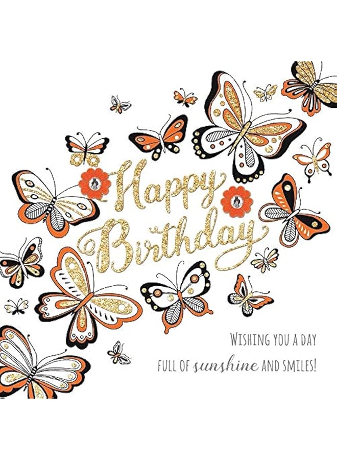 رايتشل إلين بطاقة عيد ميلاد الفراشات - Image 1