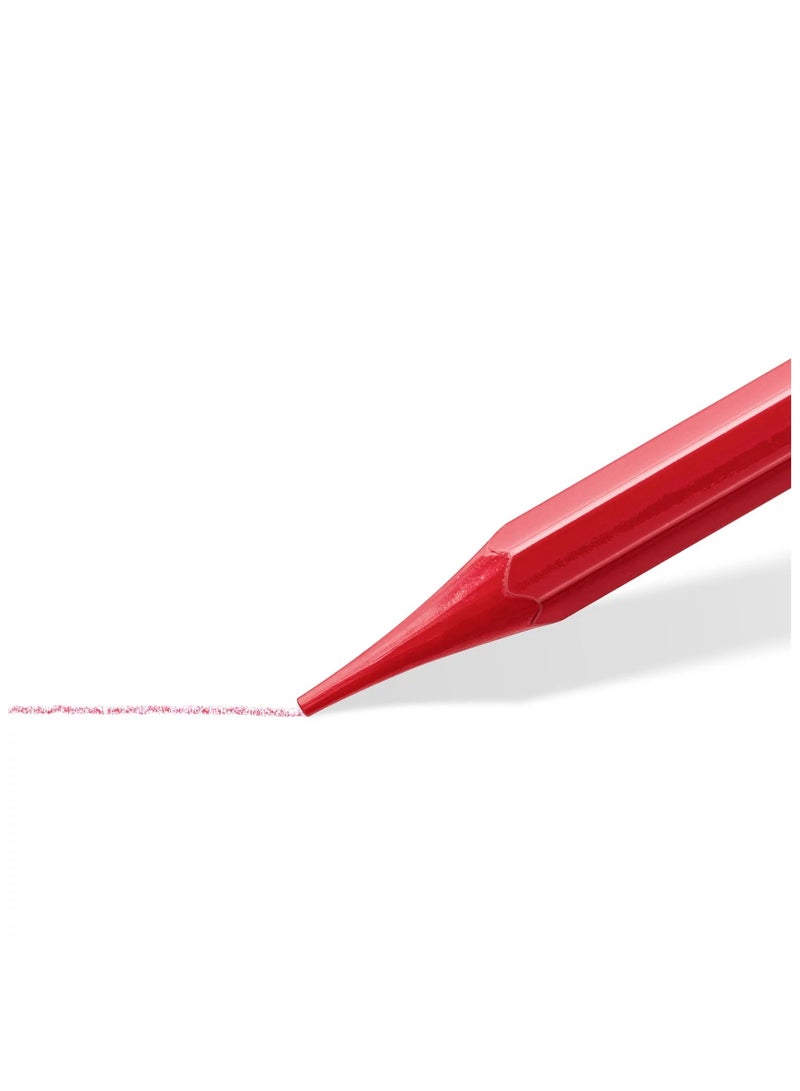 ستدلر قلم ألوان مائية كامل نقي بدون خشب - قلم ألوان مائية كامل صندوق معدني يحتوي على 12 قلم ألوان مائية بألوان متنوعة - Image 4