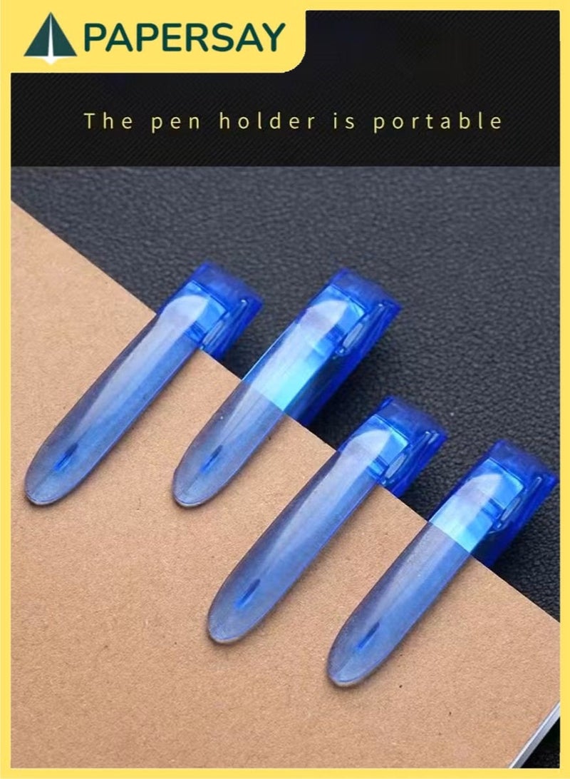 PAPERSAY 6-Piece Erasable Gel Pen Set with 20 Refills - 0.5mm Refillable Pens for Writing, Drawing & Calligraphy (Blue) - Image 5