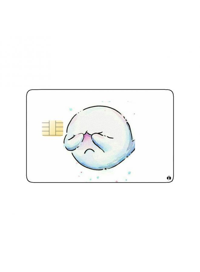 RKN PRINTED BANK CARD STICKER King Boo From Super Mario Video Game - Image 1