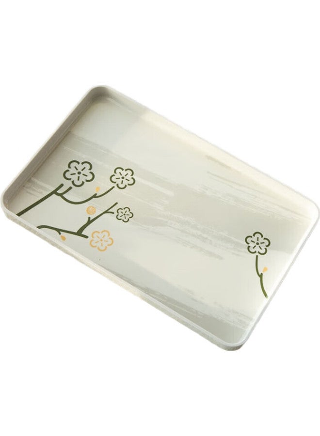 Star Square Xingfang Rectangular Large Tray Tea Tray 40*27Cm, Breakfast Plate, Living Room Snack And Fruit Plate, Thickened Melamine - Image 3